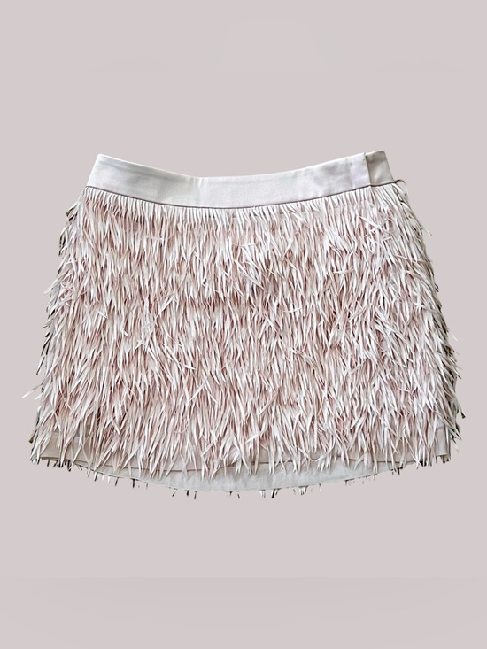 Express Dresses & Skirts - Express Fringe Trim Mini Skirt in Blush Pink- 28” Waist